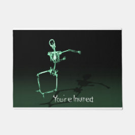 招待されましたスおもしろいケルトンドアマット ドアマット