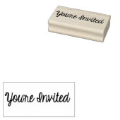 招待されましたスタンプ ラバースタンプ (押印)