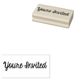 招待されましたスタンプ ラバースタンプ