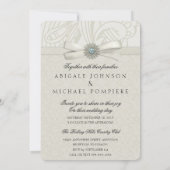 招待されましたソフトク包まれたリー結婚ムプレゼント 招待状 (裏面)