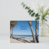 招待されましたビーチテーマ 招待状 (スタンド正面)