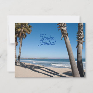 招待されましたビーチテーマ 招待状