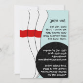 招待されましたボーリングBash誕生日パーティ招待状 招待状 (裏面)