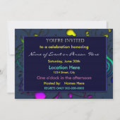 招待されました抽象芸術招待状 招待状 (裏面)