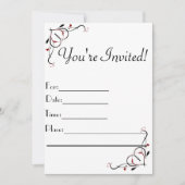 招待されました招待状 招待状 (正面)