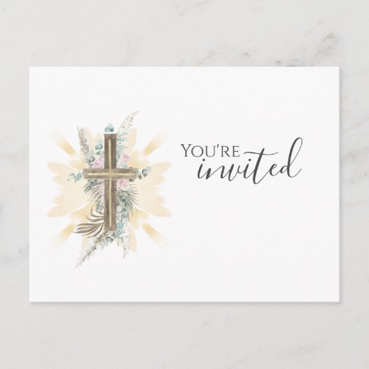 招待されました教会 ポストカード (正面)
