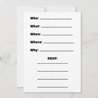 「招待されました来るのか来ないのか？」 招待状