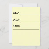 招待されました誕生日招待状 招待状 (裏面)