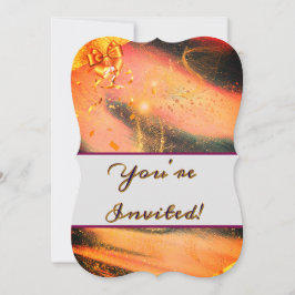 招待されました鮮やか金ゴールド