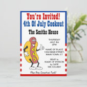 招待されました7月4日のホットドッグ漫画 招待状 (スタンド正面)