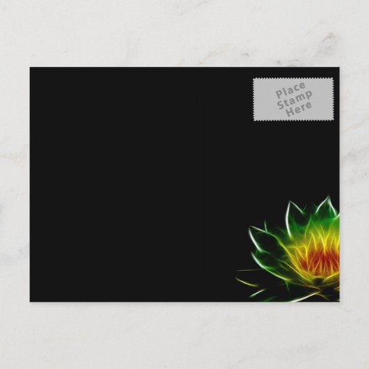 招待されました|の内なる光lはす抽象美術 インビテーションポストカード (裏面)