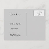 招待されました|の平和l美しい緑のはす インビテーションポストカード (裏面)