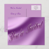 招待されました インビテーションポストカード (正面/裏面)