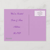 招待されました インビテーションポストカード (裏面)