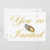 招待されました インビテーションポストカード (正面/裏面)