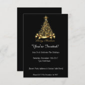 招待されました!クリスマスパーティの招待状 招待状 (正面/裏面)