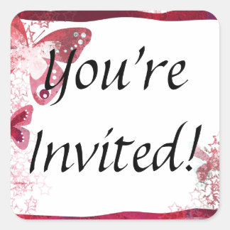 招待されました スクエアシール