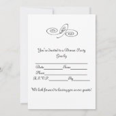 招待されました:(ディナーパーティー) 招待状 (裏面)