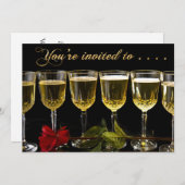 招待されました:(ディナーパーティー) 招待状 (正面/裏面)