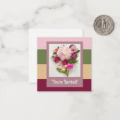 招待されました ノートカード (正面/裏面インサイチュ)