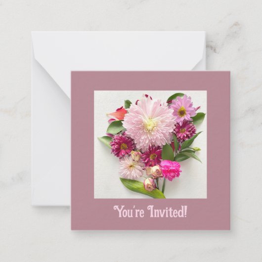 招待されました ノートカード (正面)