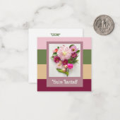 招待されました ノートカード (正面/裏面インサイチュ)