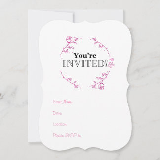 招待されました!フラット招待状