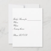 招待されました...ベビーシャワー1 招待状 (裏面)