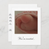 招待されました...ベビーシャワー1 招待状 (正面/裏面)