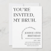 招待されました、マイおもしろい誕生日パーソナライズされた 招待状 (正面)