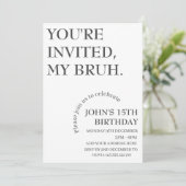 招待されました、マイおもしろい誕生日パーソナライズされた 招待状 (スタンド正面)