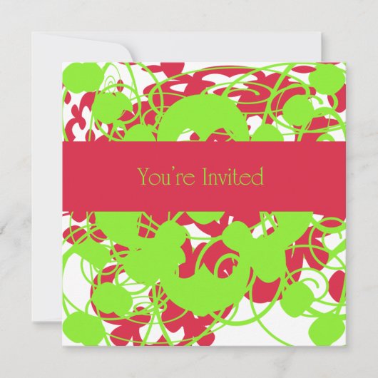 招待されました 招待状 (正面)