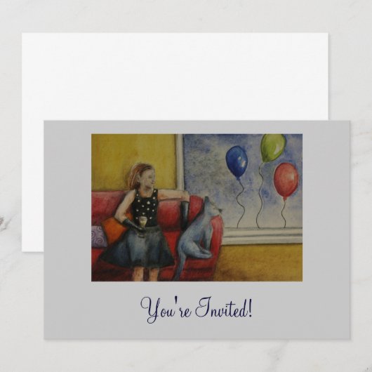 招待されました! 招待状 (正面/裏面)