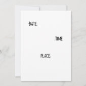 招待されました… 招待状 (裏面)