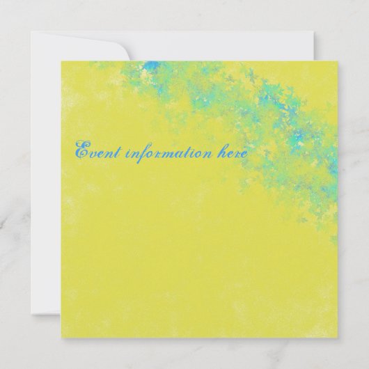 招待されました 招待状 (裏面)