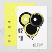 招待されました 招待状 (正面/裏面)