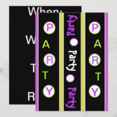 招待されました 招待状 (正面/裏面)