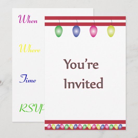 招待されました 招待状 (正面/裏面)