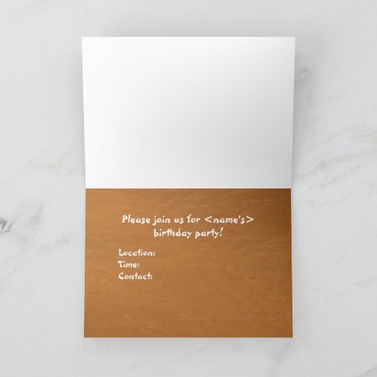 招待されました! 招待状 (内部)