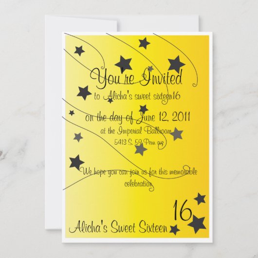 招待されました 招待状 (正面)