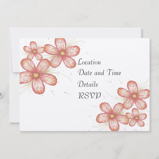 招待されました 招待状 (裏面)