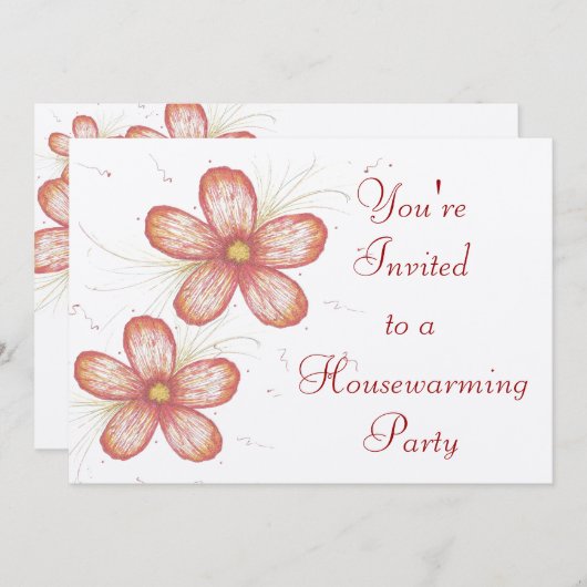 招待されました 招待状 (正面/裏面)