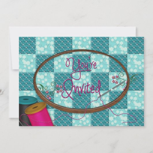 招待されました-招待状-裁縫/キルティングなど 招待状 (正面)