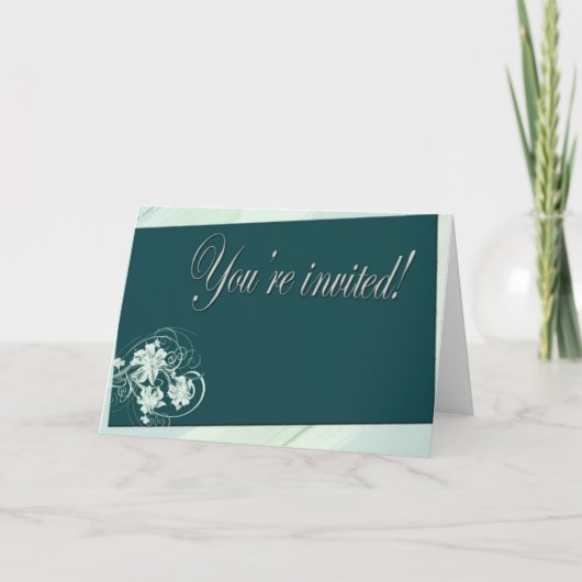 招待されました – 自分の招待を作成します 招待状 (正面)