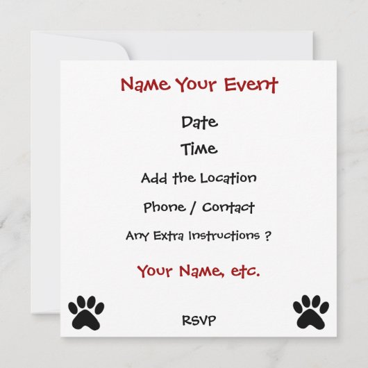 招待されました! SRFによる 招待状 (裏面)