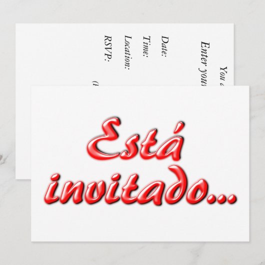 招待されます 招待状 (正面/裏面)