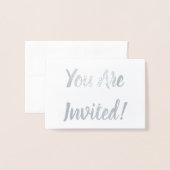 招待されます! 箔カード (封筒付き正面)