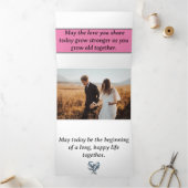 招待していただき有難うご結婚ざう 三つ折りカード (内部)