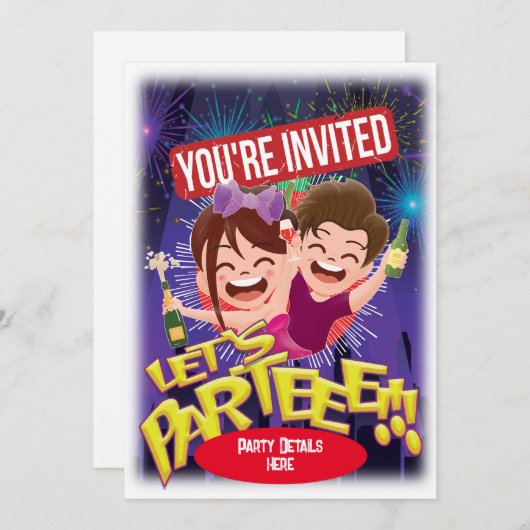 招待します! 招待状 (正面/裏面)