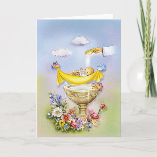 招待に洗礼を施す洗礼 招待状 (正面)